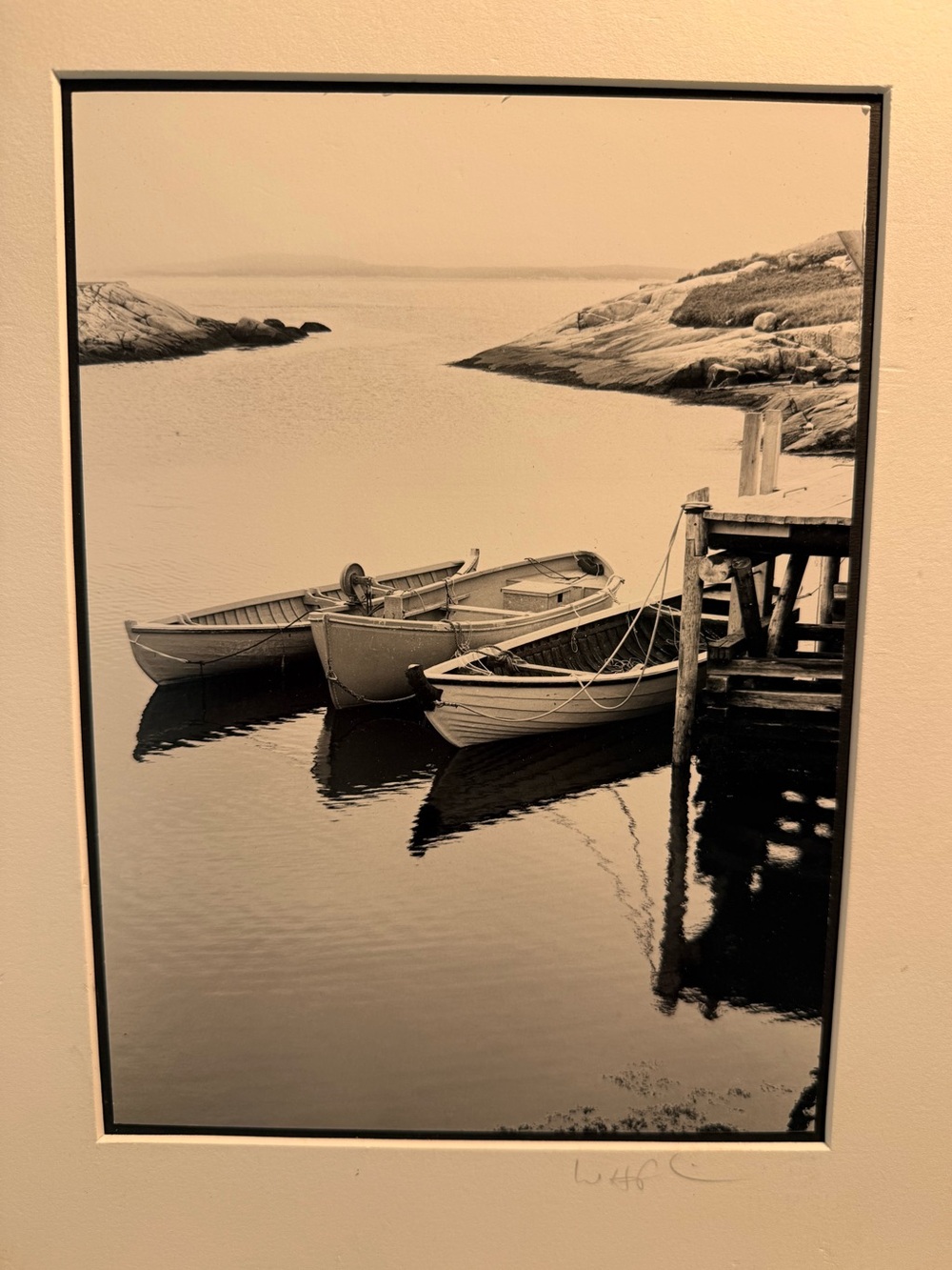 1991 Original Black and White Signed Walter H. Pinkus